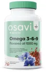 Omega 3-6-9 Flaxseed Oil, 1000mg - 60 softgels - Osavi