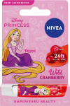 NIVEA Disney printsessi hooldav huulepulk Wild Crunberry Rapunzel - Limited Edition 4,8 g