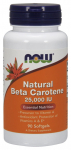Beta Carotene Natural, 25 000 IU - 90 softgels - NOW Foods