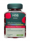 Laste multivitamiinid kummi-kommid, maasika maitsega &ndash; 60 t&uuml;kki &ndash; Holland & Barrett