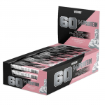 60% valgu batoon, maasika-jogurt - 24 x 45 g - Rohkem
