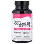 Rohus&ouml;&ouml;daga kasvatatud loomade kollageenipeptiidid + C-vitamiin ja biotiin &ndash; 180 tabletti &ndash; NeoCell