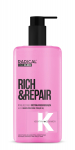 RADICAL HAIR CLINIC Rich & Repair Smoothing Restorative Conditioner v&auml;ga kahjustatud ja k&auml;haraid juukseid hooldav hoolduslakk 260 ml