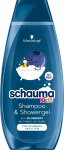 Schwarzkopf Schauma Kids 2-in-1 &scaron;ampoon ja du&scaron;igeel poistele - sinine 400 ml
