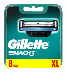 GILLETTE Mach3 asenduskassetid meeste habemeajamismasinatele 1 op. - 8 tk.