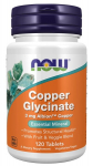Copper Glycinate - 120 tabs - NOW Foods