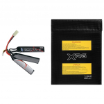 ASG Li-Po aku 11.1V 1300 mAH + suur kaitsekott - komplekt