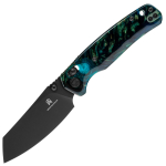 Bestechman Cicada's Wing Dark Blue Patterned Resin Kokkupandav nuga