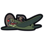 101 Inc. 3D PVC Warhawk with Grim Reaper Militaarne embleem
