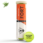 DUNLOP FORT CLAY COURT Tennisepallid, 4 tk