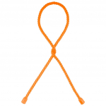 Highlander V&auml;livarustus Twist 60 cm Kaablisidemed - Oranž
