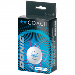 DONIC P40+ Coach 2* White Lauatennise pallid, 6 tk.