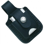 Nahast Zippo tikutoos l&otilde;ikeauguga - Must