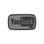 101 Inc. You Suck Grey Militaarne embleem