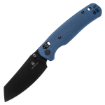 Bestechman Cicada's Wing Micarta Light Blue/Black PVD Kokkupandav nuga