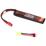 Evolution Li-Po aku 7.4V 1100 mAH 20/40C tippvool - Deans/T-&uuml;hendus