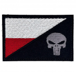 Parandustempel Poola lipuga - Punisher 75 x 45 mm