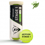DUNLOP STAGE 1 GREEN ECO ITF Tennispallid, 3 tk.