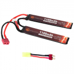 Evolution Li-Po aku 7,4V 1100 mAH 20/40C tippjaotus - Deansi/T-&uuml;hendus