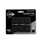 DUNLOP SUPER TAC Overgrip Black Tennisereketi pealisgripp, 3 tk