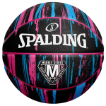 SPALDING MARBLE SERIES&trade; BLACK/PINK/BLUE Korvpall, 6 suurus