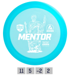 DISCMANIA MENTOR Distance Driver Light Blue Discgolfi ketas