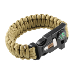M-Tac Paracord Firesteel/Compass/Whistle, Tan Elluj&auml;&auml;misk&auml;ev&otilde;ru