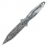 Takumitak Protector Damascus/Grey Fikseeritud teraga nuga