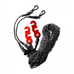 TigerWood Reflective Silk Black Long Siidist v&otilde;rkkiikri rihmad