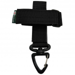 Kinnasehoidja JB Tacticals MOLLE koos karabiiniga - Must