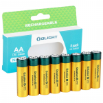Olight Ostation B Pro NiMH AA 1,2V 2100 mAh Aku, 8 tk.