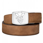 Kore Essentials Cowboy Buckle Brown Buffalo Leather Gun Belt Taktikaline v&ouml;&ouml;