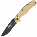 Ontario RAT-2 Folder D2 Desert Tan Kokkupandav nuga