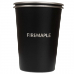 Fire Maple Antarcti roostevabast terasest kruus 350 ml 2 tk - Must