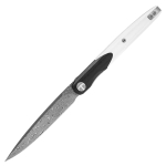 Bestechman Lanza Damascus G10 by Grzegorz "Kombou" Grabarski White/Black Kokkupandav nuga