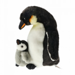 Uni-Toys 26 cm Pehme m&auml;nguasi - pingviin koos lapsega