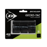 DUNLOP GECKO-TAC ATP Overgrip Black Tennisereketi pealisgripp, 3 tk