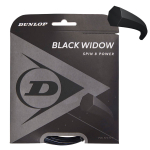 DUNLOP Black WIDOW 16g/1.31mm 12m Tennisereketi keeled