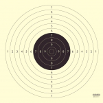 Olympia LUX 50x52 cm Lasketiir sportp&uuml;stolite jaoks, 50 tk., ISSF, PZSS