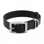 4wild.eu BioThane Black 20 mm 27-41 cm Koera kaelarihm