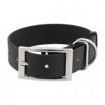 4wild.eu BioThane Black 25 mm 28-38 cm Koera kaelarihm