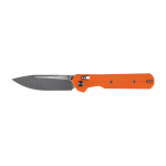 KNIVESPL The First Sandvik 14C28N Orange G10 Stonewashed/Satin Kokkupandav nuga