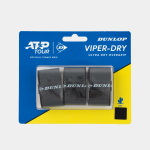 DUNLOP VIPERDRY ATP Overgrip Black Tennisereketi pealisgripp, 3 tk