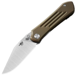 Bestech Knives Icarus Silver Blade/Brown Titanium Kokkupandav nuga