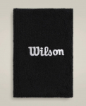 WILSON WIDE TERRY WRISTBANDS Black Higipael, 2 tk.