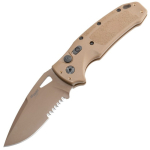 Hogue SIG K320A M17/M18 Drop-Point Serrated Coyote/Coyote Tan Sulankstomas peilis
