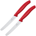 Victorinox Swiss Classic Red K&ouml;&ouml;ginuga sakilise tera ja &uuml;mara otsaga, 2 tk.