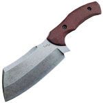 LKW Compact Butcher Micarta by Radosław Łęgowik Brown Fikseeritud teraga nuga