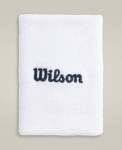 WILSON WIDE TERRY WRISTBANDS White Higipael, 2 tk.