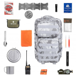 Brandit US Cooper 40 l Blizzard Camo Suur V2 H&auml;daolukorra Seljakott - varustusega